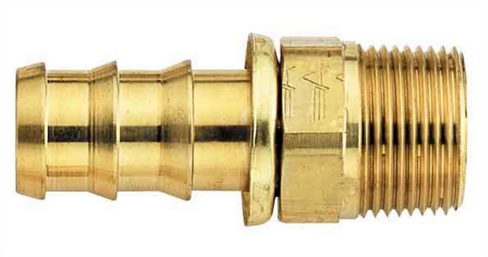 #6 Socketless Hose To 1/4 Male Pipe Fitting - FBM1207 Vinyasa Automotive