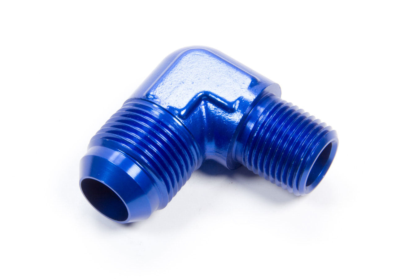 90 Deg 12 AN to 1/2in Pipe Alum. Adapter Vinyasa Automotive