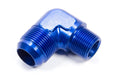 90 Deg 16 AN to 3/4in Pipe Alum. Adapter - FCM2018 Vinyasa Automotive