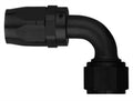 #12 90 Deg Hose End Black Vinyasa Automotive
