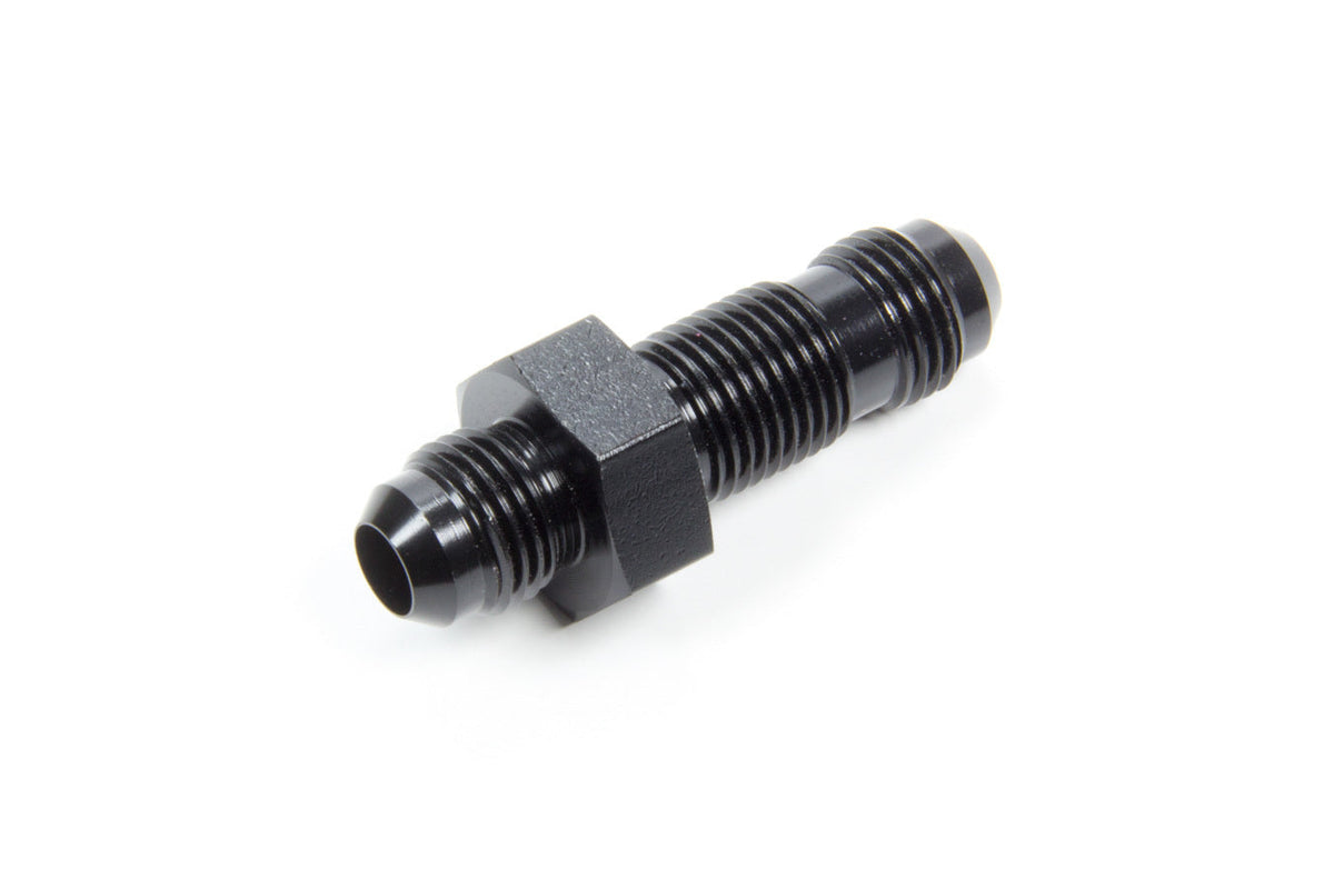 #6 Flare End Bulkhead Union Black Vinyasa Automotive