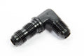 #6 Flare 90 Deg Bulkhead Union Black Vinyasa Automotive