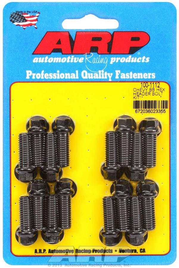 Header Bolt Kit - 6pt. 3/8 x 1.00 UHL (16) - 1001112 Vinyasa Automotive