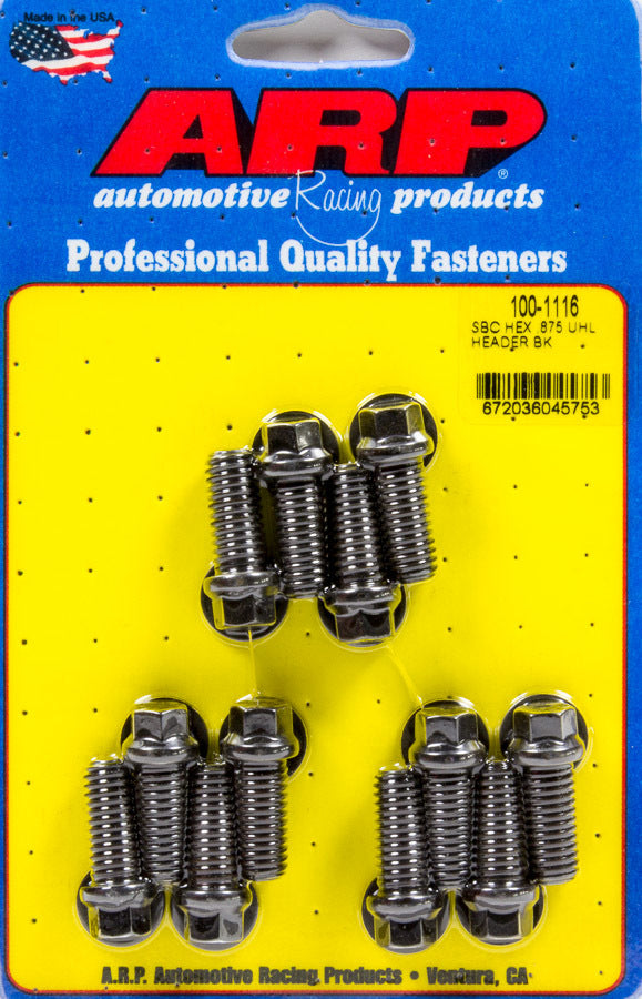 Header Bolt Kit - 6pt. 3/8 x .875 UHL (12) - 1001116 Vinyasa Automotive