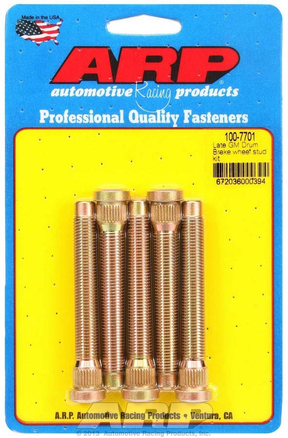 Wheel Stud Kit - 7/16-20 3.165/.486 Knurl (5) - 1007701 Vinyasa Automotive