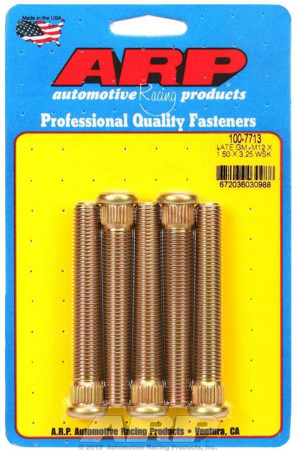 Wheel Stud Kit - M12x1.5 3.250/.509 Knurl - 1007713 Vinyasa Automotive