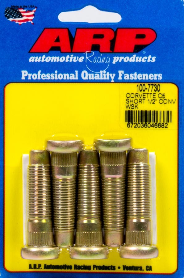 Wheel Stud Kit 5pk C5 Corvette 1/2-20 Conv. - 1007730 Vinyasa Automotive