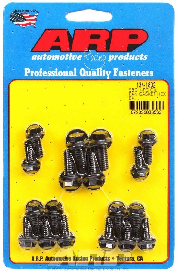 SBC Oil Pan Bolt Kit - 6pt. - 1341802