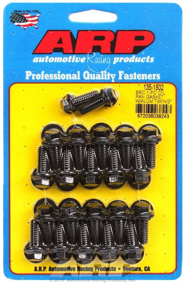 BBC Oil Pan Bolt Kit - 6pt. - 1351802 Vinyasa Automotive