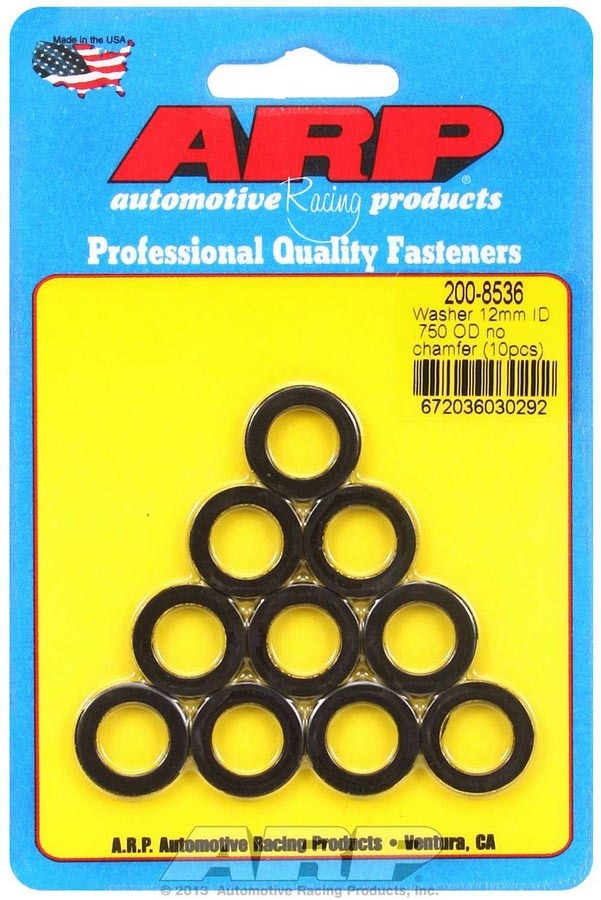 Black Washers - 12mm ID x 3/4 OD (10) - 2008536 Vinyasa Automotive