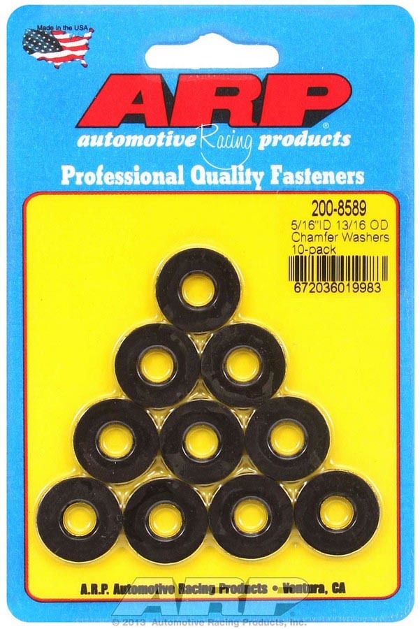Black Washers - 5/16 ID x 13/16 OD (10) - 2008589 Vinyasa Automotive