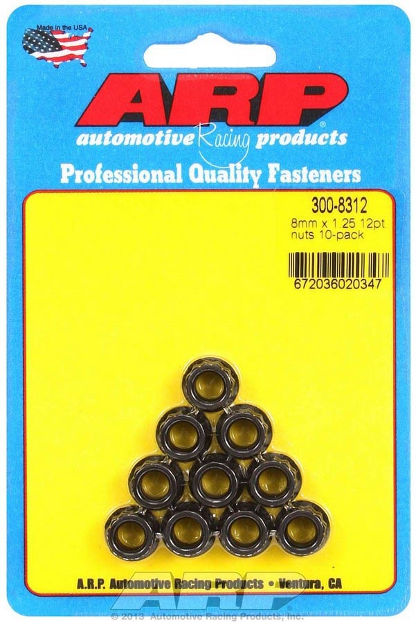 8mm x 1.25 12pt. Nuts (10) - 3008312 Vinyasa Automotive