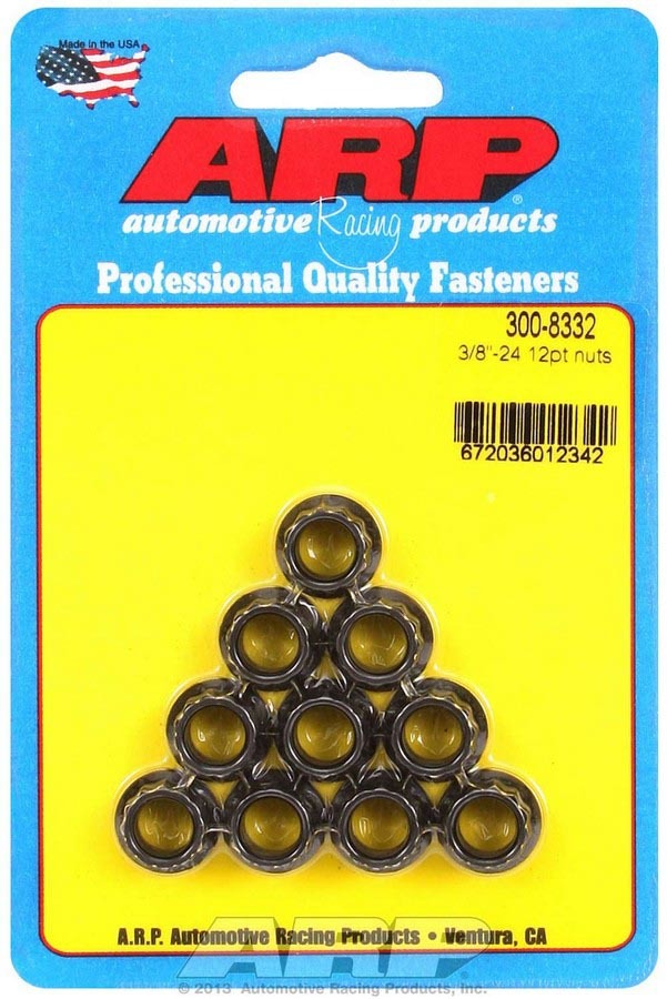 3/8-24 12pt. Nuts (10) - 3008332 Vinyasa Automotive