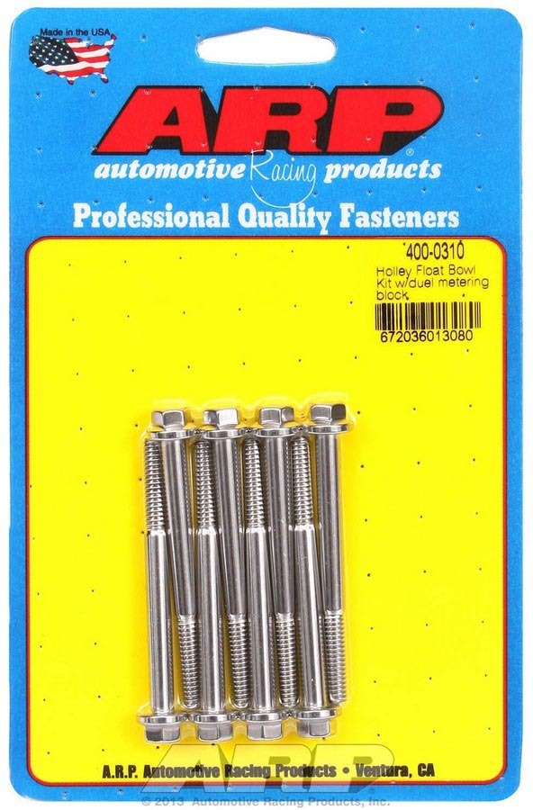 Holley Float Bowl Bolt Kit - 4000310 Vinyasa Automotive
