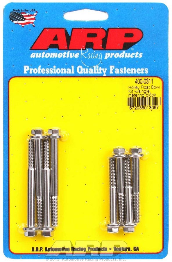 Holley Float Bowl Bolt Kit - 4000311 Vinyasa Automotive