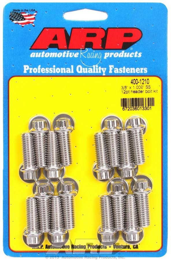 S/S Header Bolt Kit - 3/8 x 1.00 UHL (16) - 4001210 Vinyasa Automotive