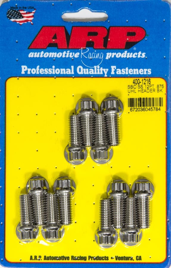 Header Bolt Kit - 12pt. 3/8 x .875 UHL (12) - 4001216 Vinyasa Automotive