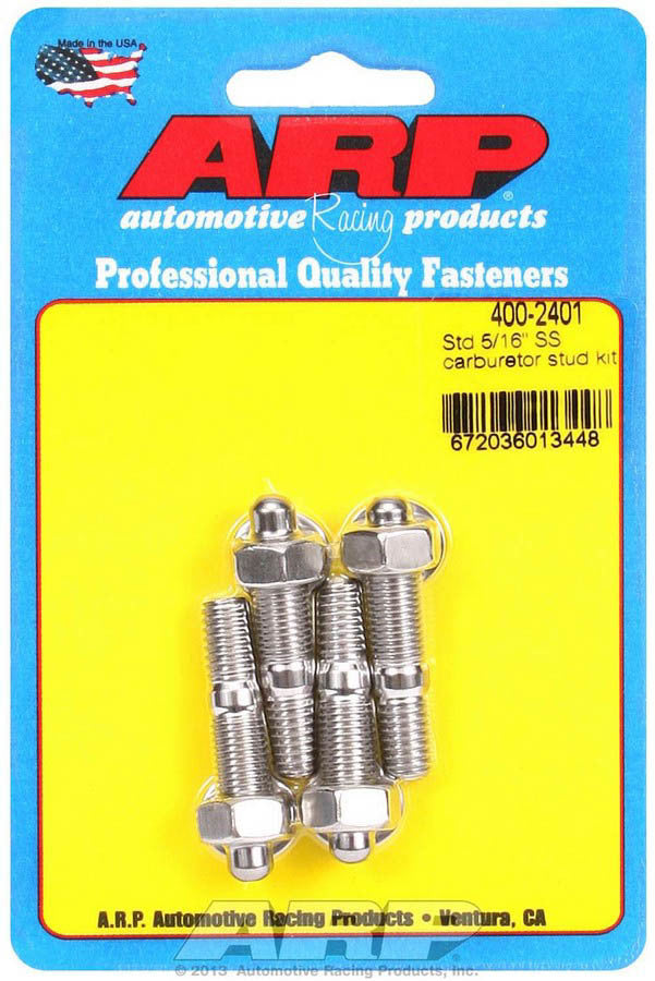S/S Carburetor Stud Kit 5/16in x 1.700in OAL - 4002401 Vinyasa Automotive