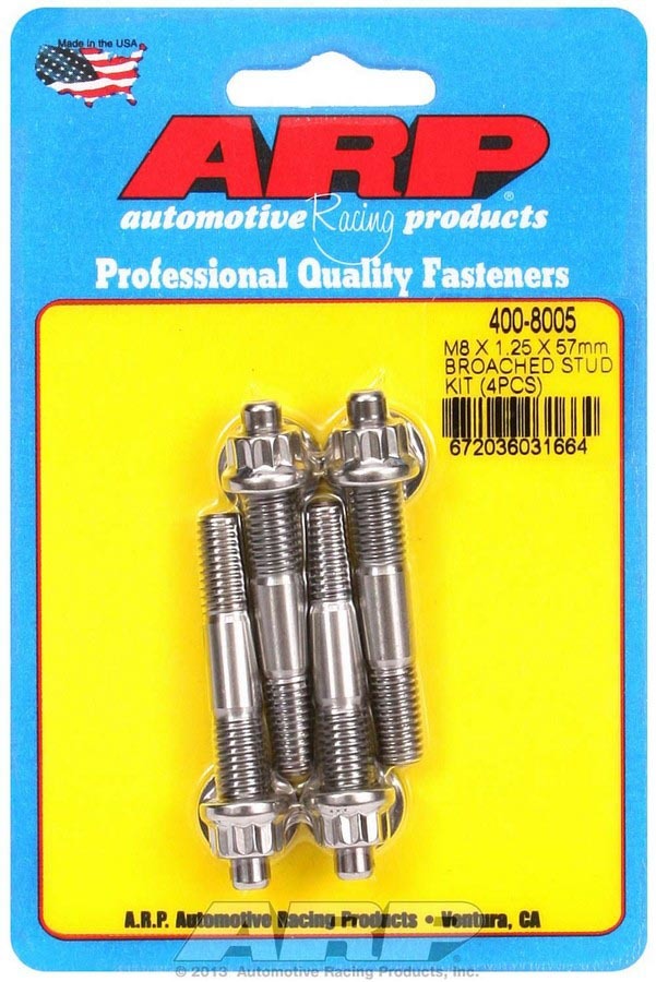 S/S Stud Kit - (4) M8 x 1.25in x 57mm - 4008005 Vinyasa Automotive