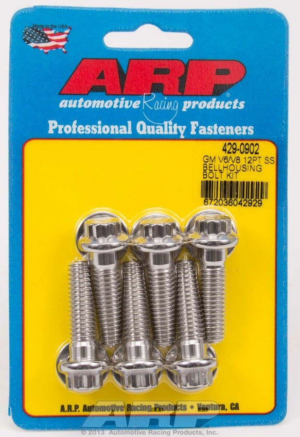 S/S Bellhousing Bolt Kit - 12pt. GM V6/V8 - 4290902 Vinyasa Automotive