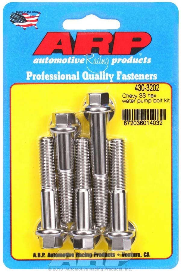 S/S Water Pump Bolt Kit Chevy 6pt. - 4303202 Vinyasa Automotive