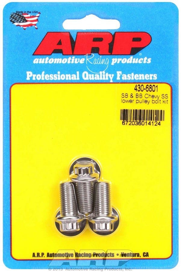 Chevy S/S Lower Pulley Bolt Kit - 4306801 Vinyasa Automotive