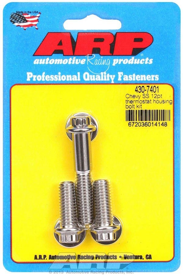 Chevy S/S Thermostat Housing Bolt Kit 12pt. - 4307401 Vinyasa Automotive