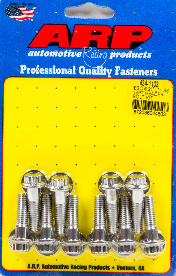 Header Bolt Kit - GM LT1 6.2L 12pt S/S - 4341103 Vinyasa Automotive
