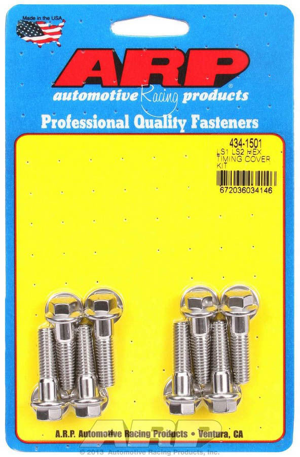 S/S Timing Cover Bolt Kit - 6pt. LS1/LS2 - 4341501 Vinyasa Automotive