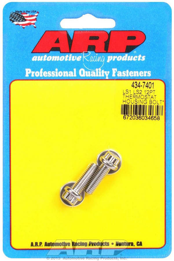 S/S Thermostat Hsg. Bolt Kit - 12pt. LS1/LS2 - 4347401 Vinyasa Automotive