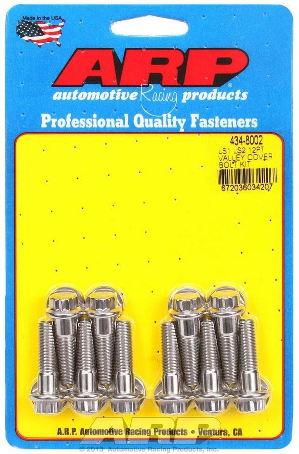 S/S Valley Cover Bolt Kit - 12pt. LS1/LS2 - 4348002 Vinyasa Automotive
