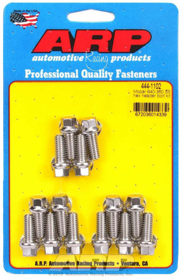 S/S Header Bolt Kit - 5/16 x .750 UHL (14) - 4441102 Vinyasa Automotive