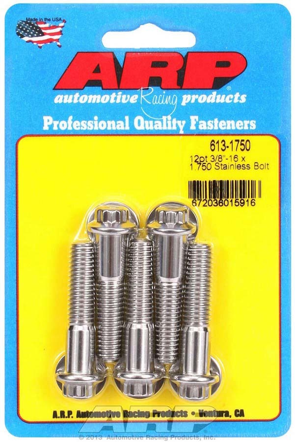S/S Bolt Kit - 12pt. (5) 3/8-16 x 1.750 - 6131750 Vinyasa Automotive