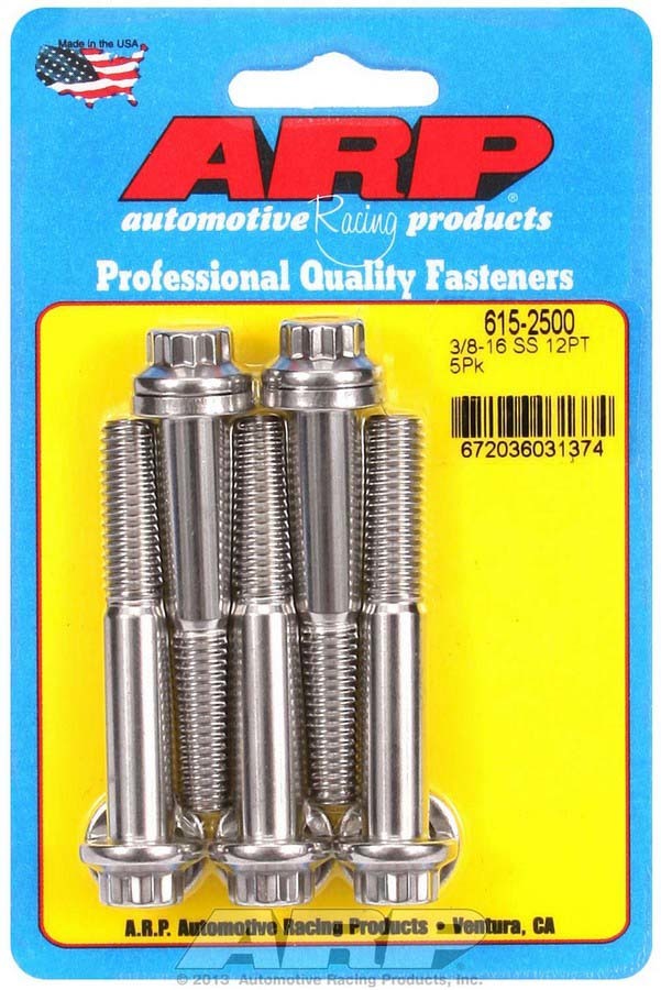 SS Bolt Kit - 12pt 5pk 3/8 x 2.500 - 6152500 Vinyasa Automotive