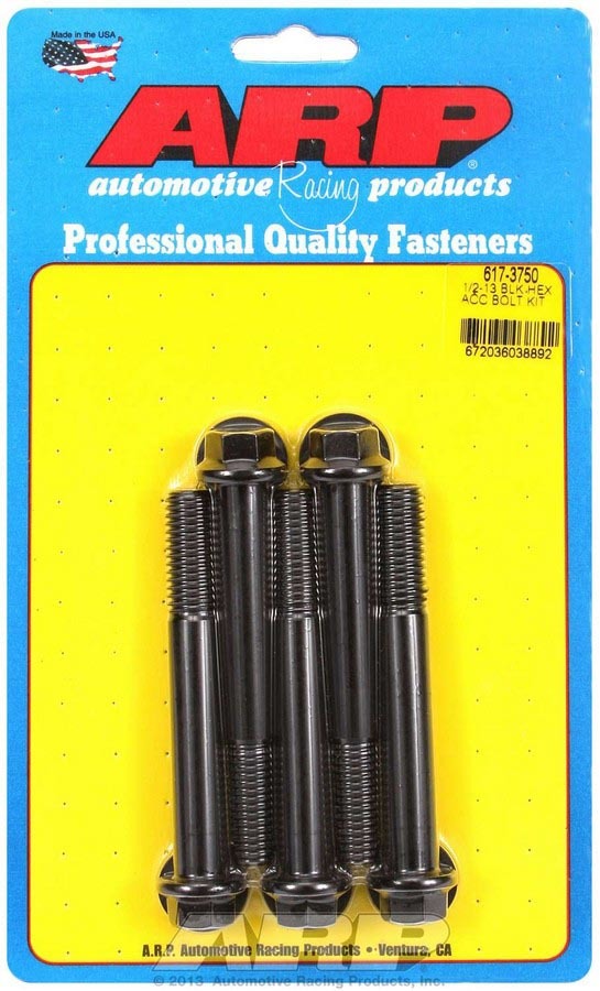 1/2-13 x 3.750 6pt Bolt Kit 5pk - 6173750 Vinyasa Automotive