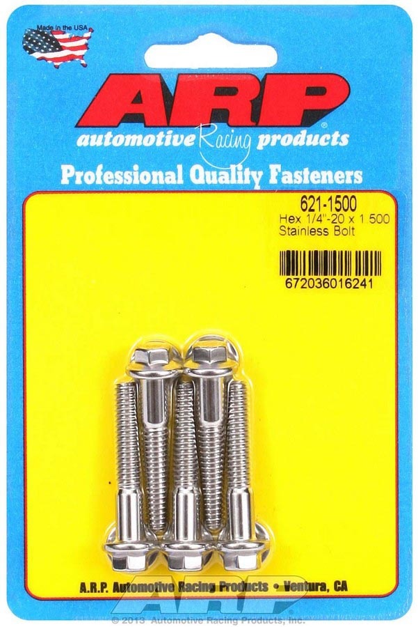 S/S Bolt Kit - 6pt. (5) 1/4-20 x 1.500 - 6211500 Vinyasa Automotive
