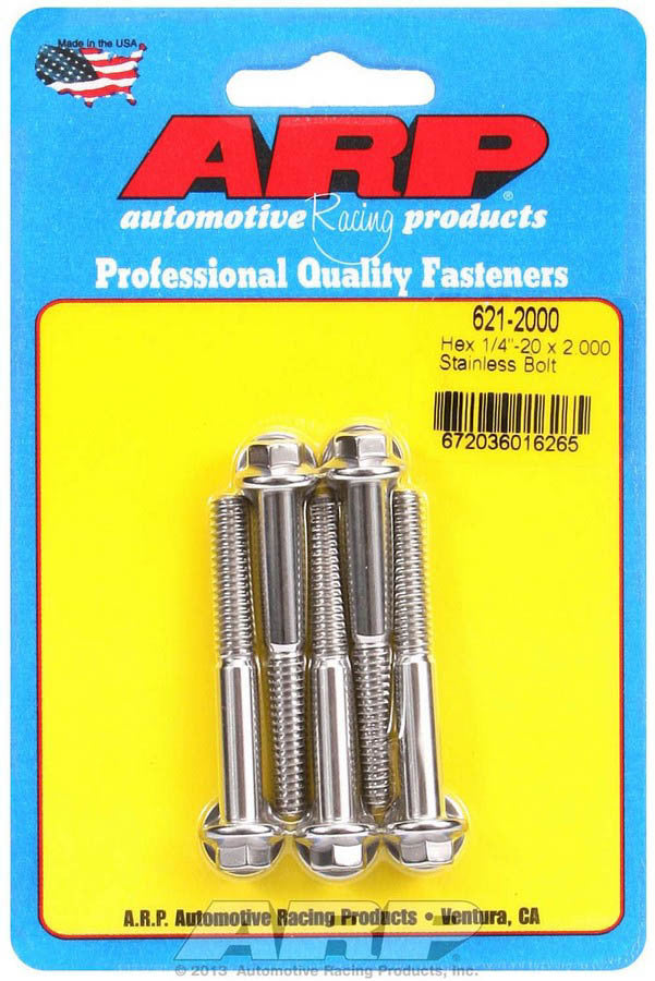 S/S Bolt Kit - 6pt. (5) 1/4-20 x 2.000 - 6212000 Vinyasa Automotive