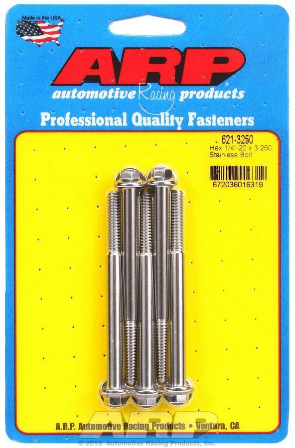 S/S Bolt Kit - 6pt. (5) 1/4-20 x 3.250 - 6213250 Vinyasa Automotive