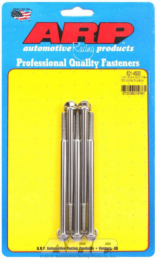 S/S Bolt Kit - 6pt. (5) 1/4-20 x 4.500 - 6214500 Vinyasa Automotive