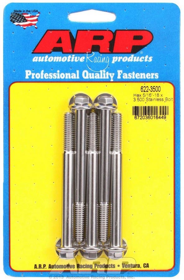 S/S Bolt Kit - 6pt. (5) 5/16-18 x 3.500 - 6223500 Vinyasa Automotive