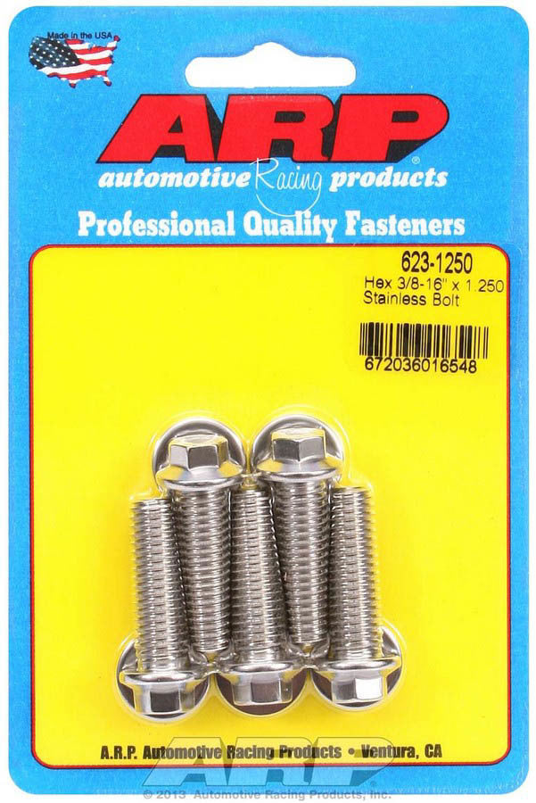 S/S Bolt Kit - 6pt. (5) 3/8-16 x 1.250 - 6231250 Vinyasa Automotive