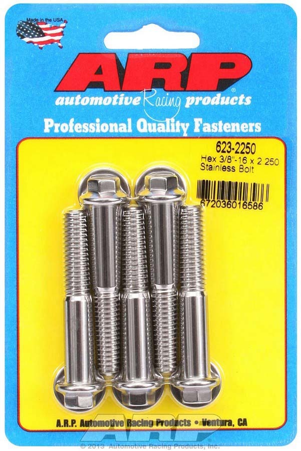 S/S Bolt Kit - 6pt. (5) 3/8-16 x 2.250 - 6232250 Vinyasa Automotive