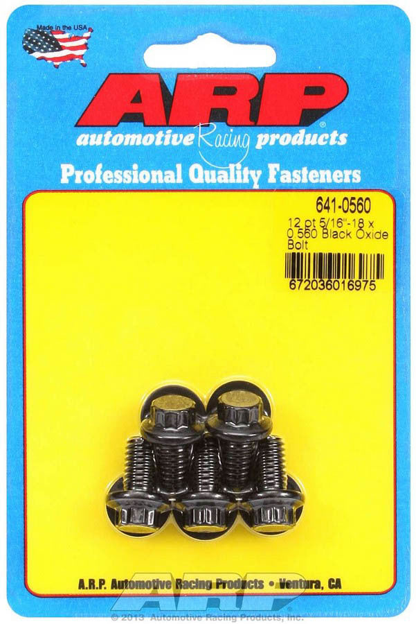 Bolt Kit - 12pt 5pk 5/16-18 x .560 - 6410560 Vinyasa Automotive