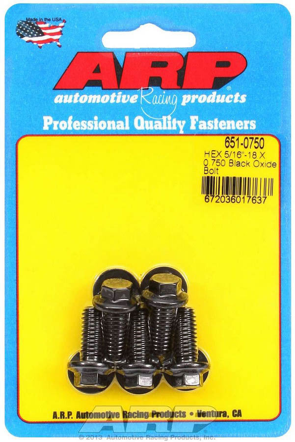 Bolt Kit - 6pt. (5) 5/16-18 x .750 - 6510750 Vinyasa Automotive