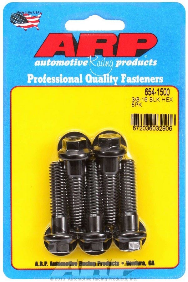 3/8-16 x 1.500 6pt Bolt Kit 5pk - 6541500 Vinyasa Automotive