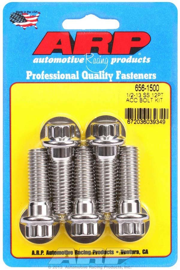 S/S Bolt Kit - 12pt. (5) 1/2-13 x 1.500 - 6561500 Vinyasa Automotive