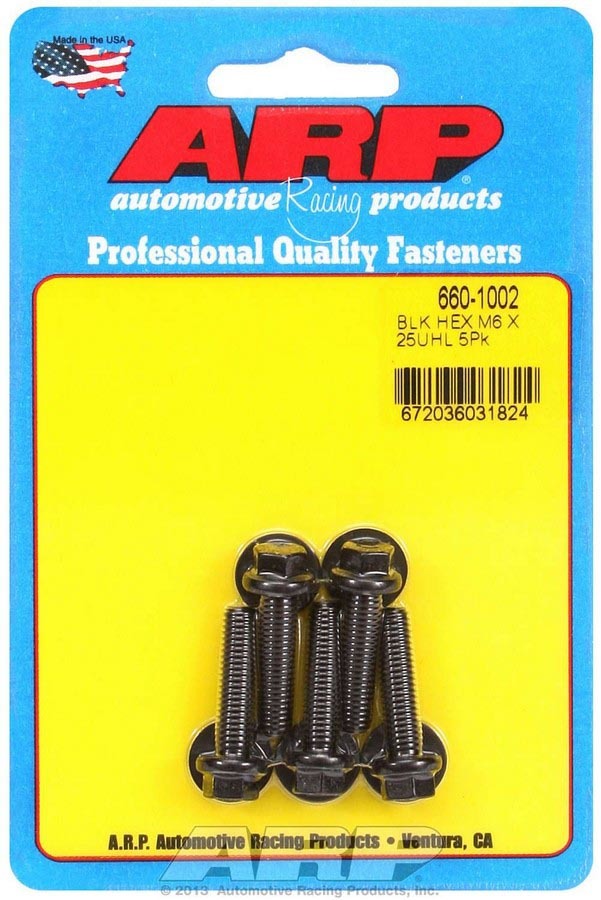Bolt Kit - 6pt 5pk 6mm x 1.00 x 25mm - 6601002 Vinyasa Automotive
