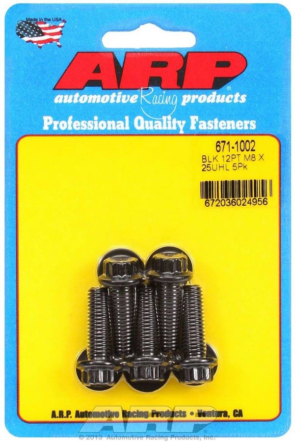 Bolt Kit - 12pt. (5) 8mm x 1.25 x 25mm - 6711002 Vinyasa Automotive