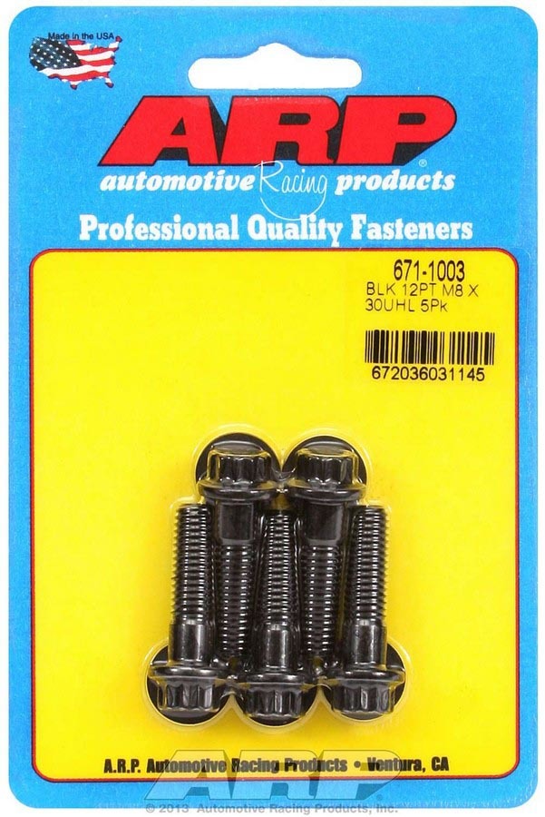 Bolt Kit - 12pt. (5) 8mm x 1.25 x 30mm - 6711003 Vinyasa Automotive
