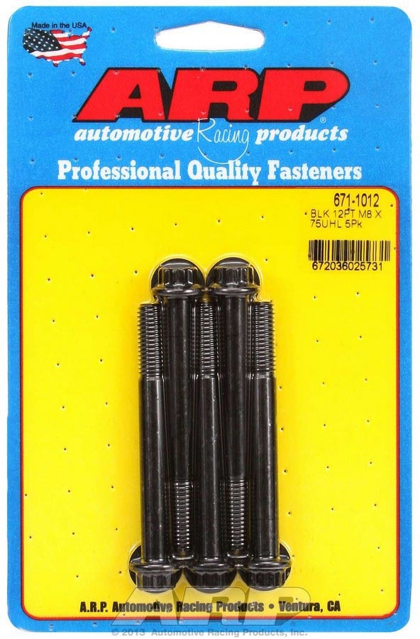 Bolt Kit - 12pt. (5) 8mm x 1.25 x 75mm - 6711012 Vinyasa Automotive